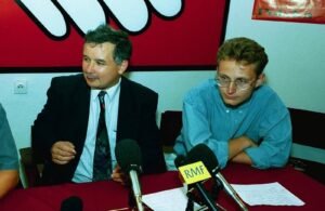 Jarosław Kaczyński i Paweł Rabiej